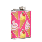 Flasques Motif rose Kawaii avec crème glacée aux fraises (Droite)