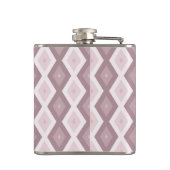 Flasques motif rose quartz rose diamant (Dos)