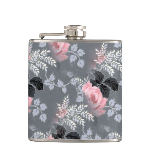 Flasques Motif Rose rose clair (Devant)