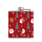 Flasques Motif rouge de Noël (Dos)