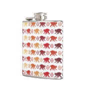 Flasques Motif rouge de singes (Gauche)