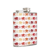 Flasques Motif rouge de singes (Droite)