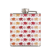 Flasques Motif rouge de singes (Dos)