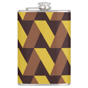 Flasques Motif sans couture de la ligne Zig-Zag de luxe