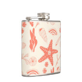 Flasques Motif sans joint avec coquillages (Droite)