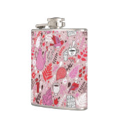 Flasques Motif savoureux avec des oiseaux et des fleurs (Gauche)