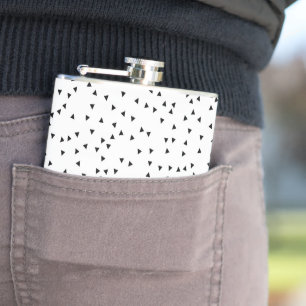 Flasques Motif scandinave de triangle de style