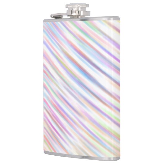 Flasques Motif simple moderne à bandes arc-en-ciel (Gauche)