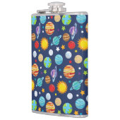 Flasques Motif spatial, Planètes, Étoiles, Cosmos, Galaxie (Gauche)