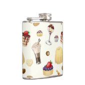 Flasques Motif sucré avec des desserts variés. (Droite)