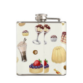 Flasques Motif sucré avec des desserts variés. (Dos)