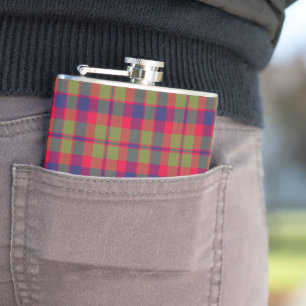 Flasques Motif Tartan Carreaux de la Ville de Glasgow