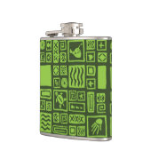 Flasques Motif Tiki (Gauche)