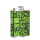 Flasques Motif Tiki (Droite)