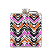 Flasques Motif tiré par la main noir, orange, et rose de (Dos)