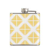 Flasques Motif triangle à la mode jaune (Dos)