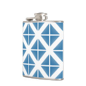 Flasques Motif triangle bleu tendance (Gauche)