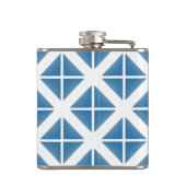 Flasques Motif triangle bleu tendance (Dos)