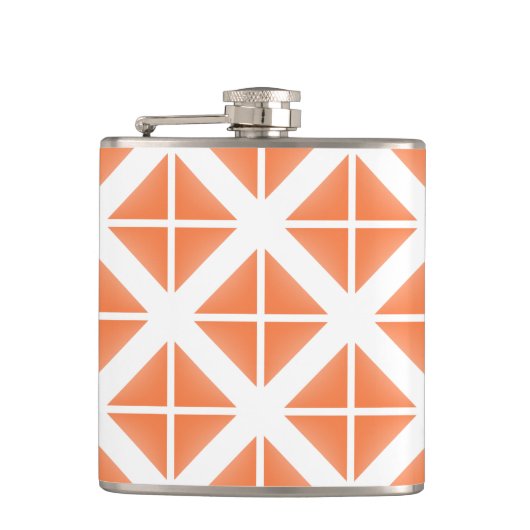 Flasques Motif triangle Orange tendance (Devant)