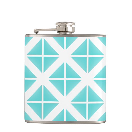 Flasques Motif Triangle tendance Turquoise (Devant)
