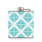 Flasques Motif Triangle tendance Turquoise (Dos)