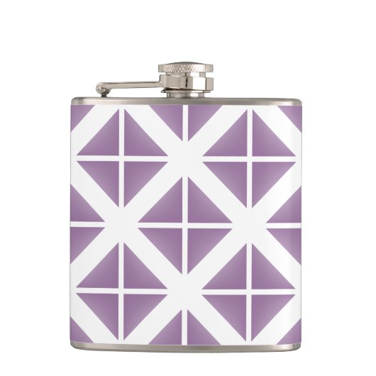 Flasques Motif triangle tendance violet (Devant)