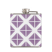 Flasques Motif triangle tendance violet (Dos)