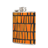 Flasques Motif tribal d'Afrique orange et noire (Gauche)