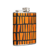 Flasques Motif tribal d'Afrique orange et noire (Droite)