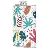 Flasques motif tropical avec feuilles colorés (Gauche)