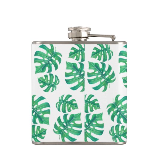 Flasques Motif tropical avec feuilles monstères (Dos)