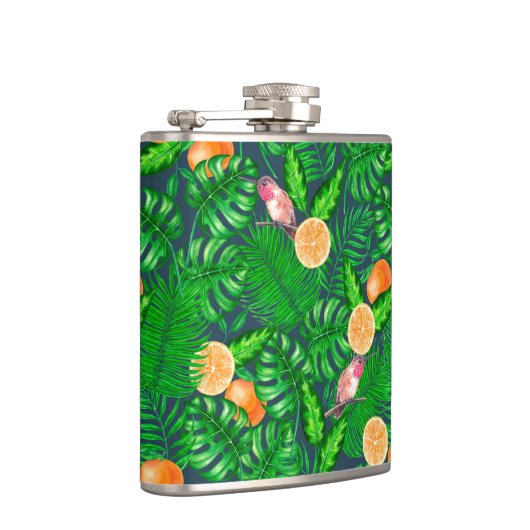 Flasques Motif tropical, colibris (Droite)