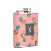 Flasques motif tropical d'ananas d'or de faux d'été mignon (Droite)