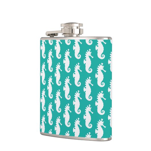 Flasques Motif Turquoise 1 (Gauche)
