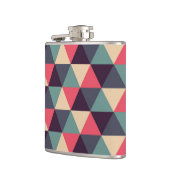 Flasques Motif turquoise et rose de triangle (Gauche)