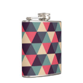 Flasques Motif turquoise et rose de triangle (Droite)