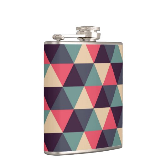 Flasques Motif turquoise et rose de triangle (Droite)