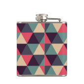 Flasques Motif turquoise et rose de triangle (Dos)