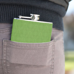 Flasques Motif vert chanceux d'icônes