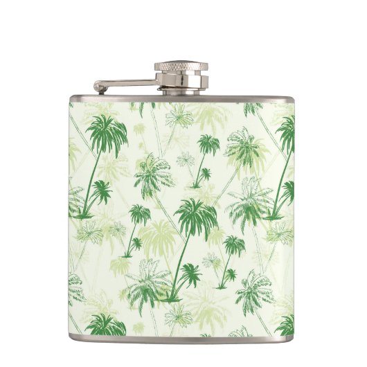 Flasques Motif vert de palmier (Devant)