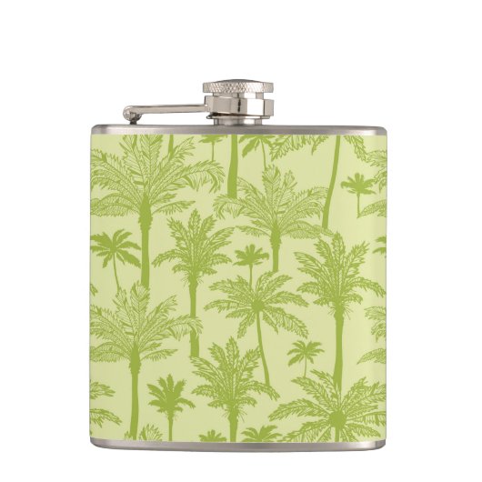 Flasques Motif vert de palmiers (Devant)