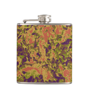 Flasques Motif vibrant de camouflage de fleur