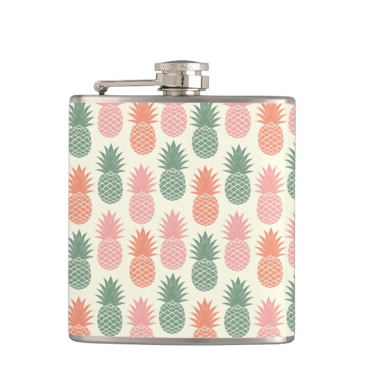 Flasques Motif vintage 2 d'ananas (Devant)