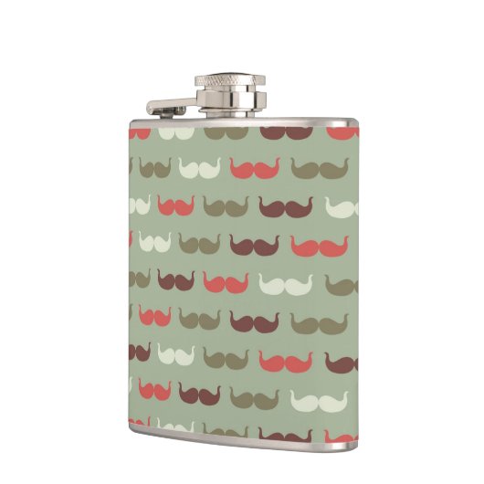 Flasques Motif vintage avec la moustache (Gauche)