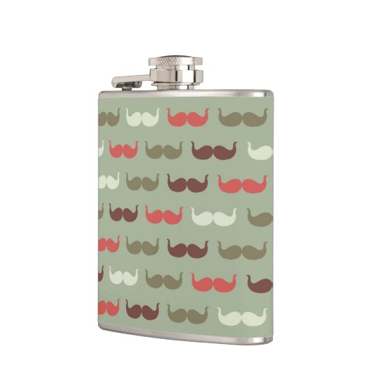 Flasques Motif vintage avec la moustache (Gauche)