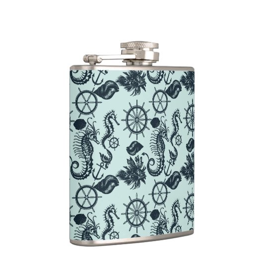 Flasques Motif vintage d'animal de mer (Droite)