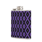 Flasques Motif violet et diamant noir (Gauche)