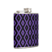 Flasques Motif violet et diamant noir (Droite)
