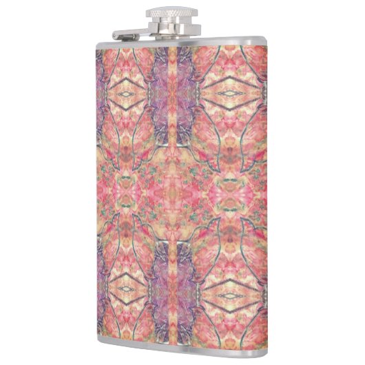 Flasques Motif violet et rose (Gauche)