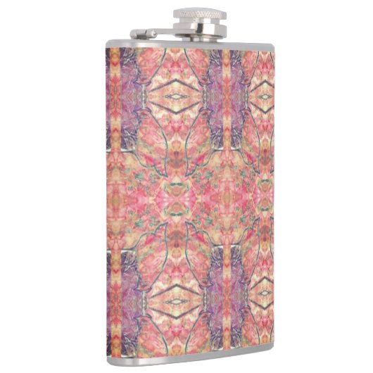 Flasques Motif violet et rose (Droite)